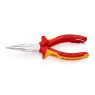 KNIPEX Izolovana špic prava klešta sa bočnim sečenjem 1000V VDE 160 mm hromirana - 25 06 160 T BK